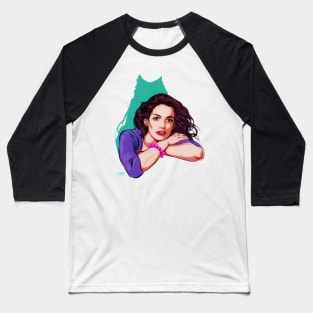 Anne Hathaway - An illustration by Paul Cemmick Baseball T-Shirt